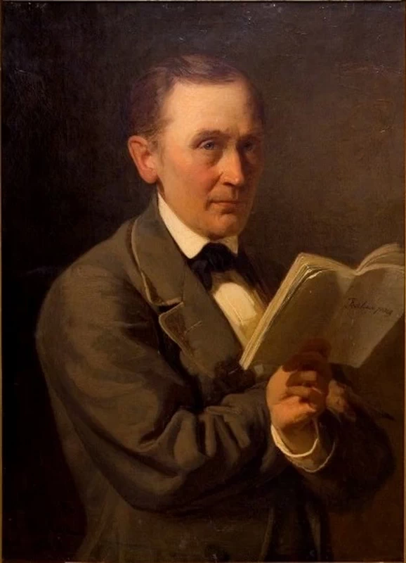 Friedrich Reinhold Kreutzwald legge il manoscritto1864